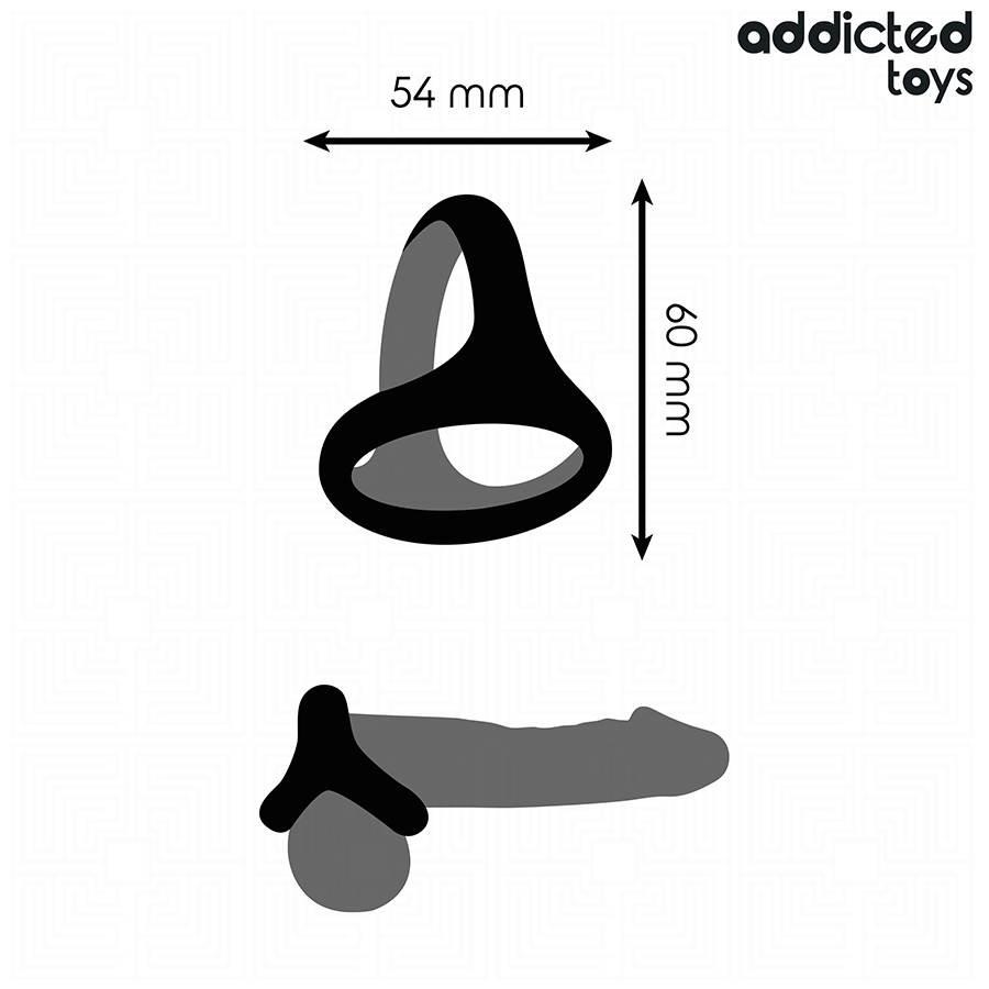 ADDICTED TOYS - ANELLO PER PENE TRIPLO SPESSO – Cockring senza vibrazione – foto 5