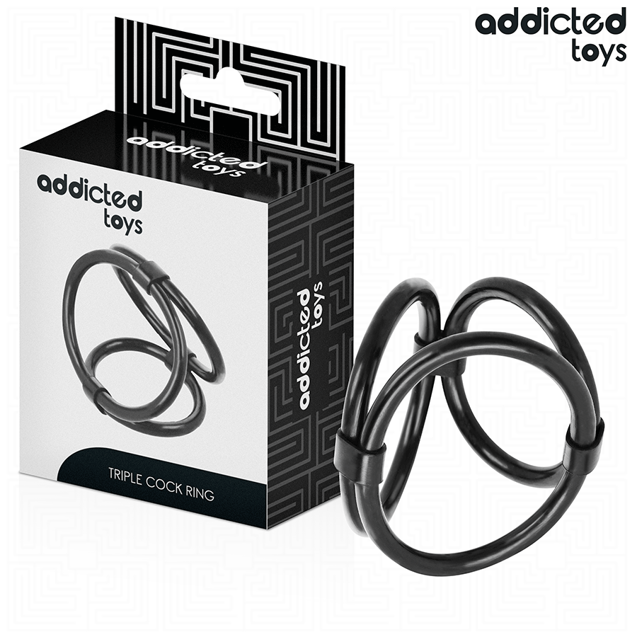 ADDICTED TOYS - ANELLO PER PENE TRIPLO – Cockring senza vibrazione – foto 2