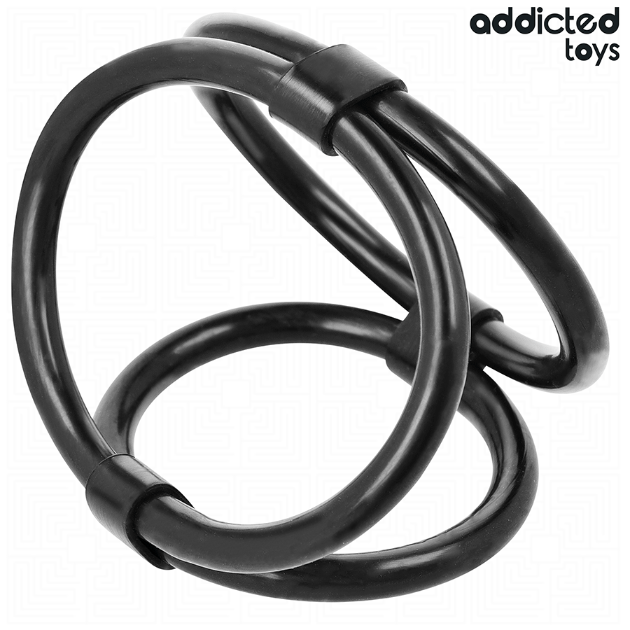ADDICTED TOYS - ANELLO PER PENE TRIPLO – Cockring senza vibrazione