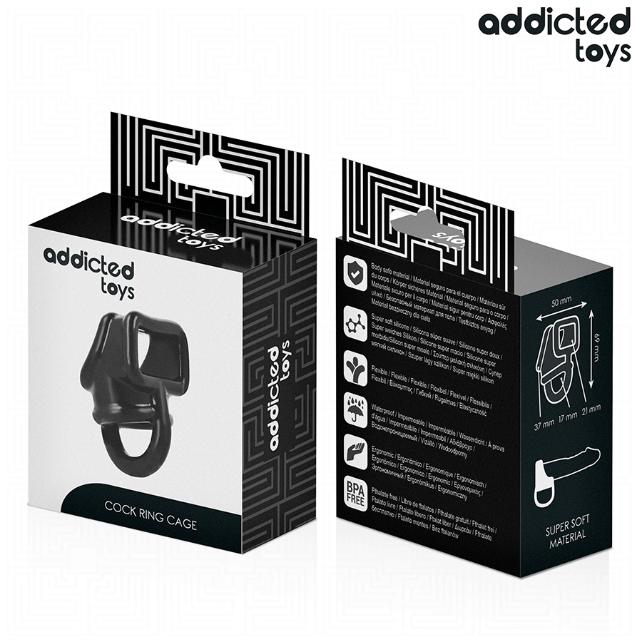 ADDICTED TOYS - ANELLO PER GABBIA PER PENE – Cockring senza vibrazione – foto 7