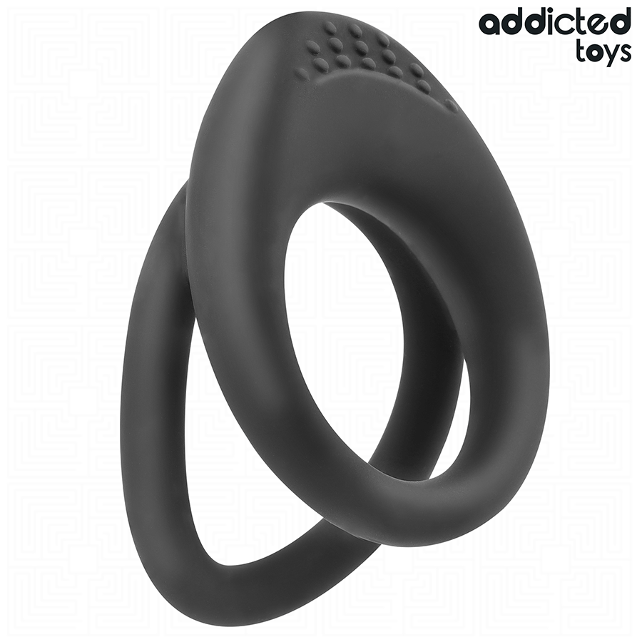 ADDICTED TOYS - ANELLO PER PENE A DOPPIA TEXTURE – Cockring senza vibrazione