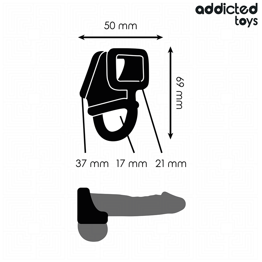 ADDICTED TOYS - ANELLO PER GABBIA PER PENE – Cockring senza vibrazione – foto 5