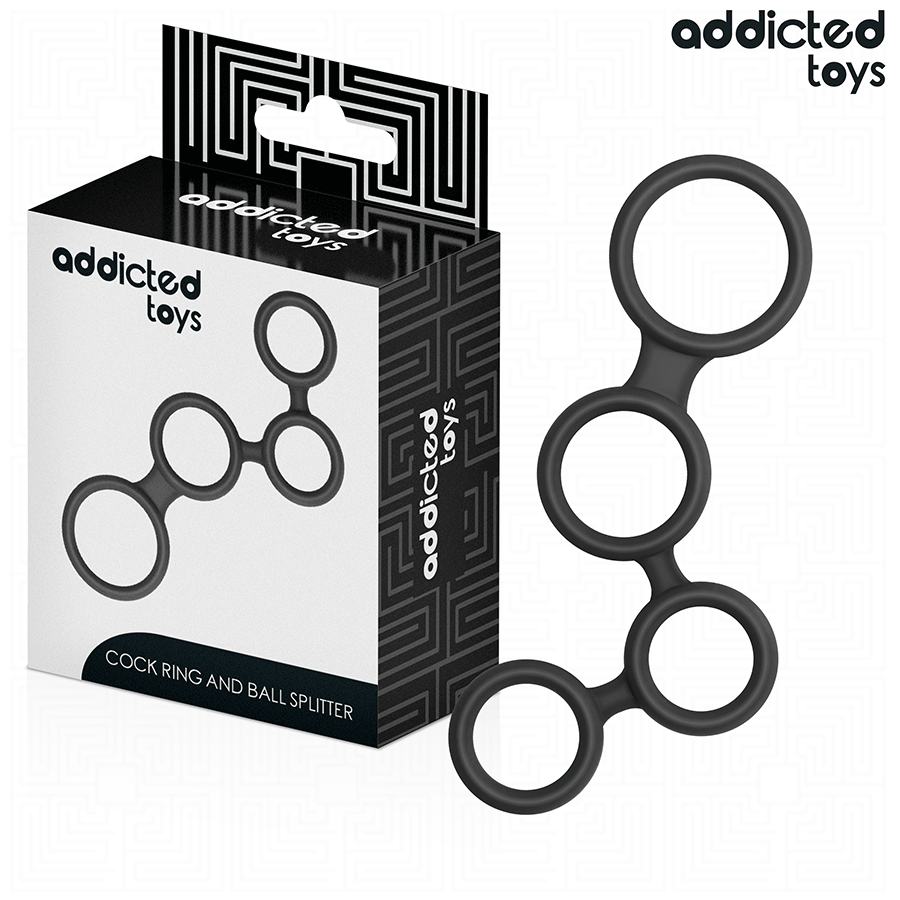 ADDICTED TOYS - ANELLO PER PENE CON DIVISORI PER TESTICOLI – Cockring senza vibrazione – foto 2