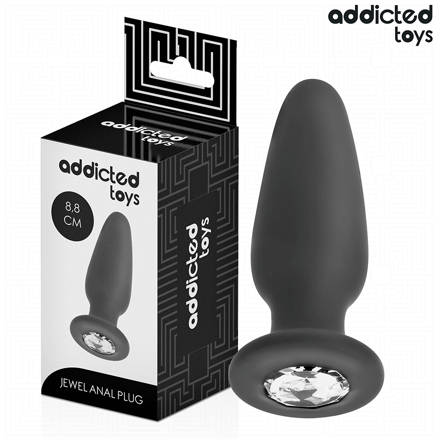 ADDICTED TOYS - PLUG ANALE CON GIOIELLO TAGLIA S 8,8 CM – Tappi anali – foto 2