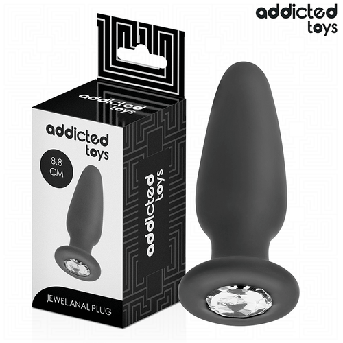 ADDICTED TOYS - PLUG ANALE CON GIOIELLO TAGLIA S 8,8 CM – Tappi anali – foto 2