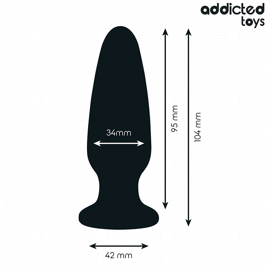 ADDICTED TOYS - PLUG ANALE CON GIOIELLO TAGLIA M 10,4 CM – Tappi anali – foto 4