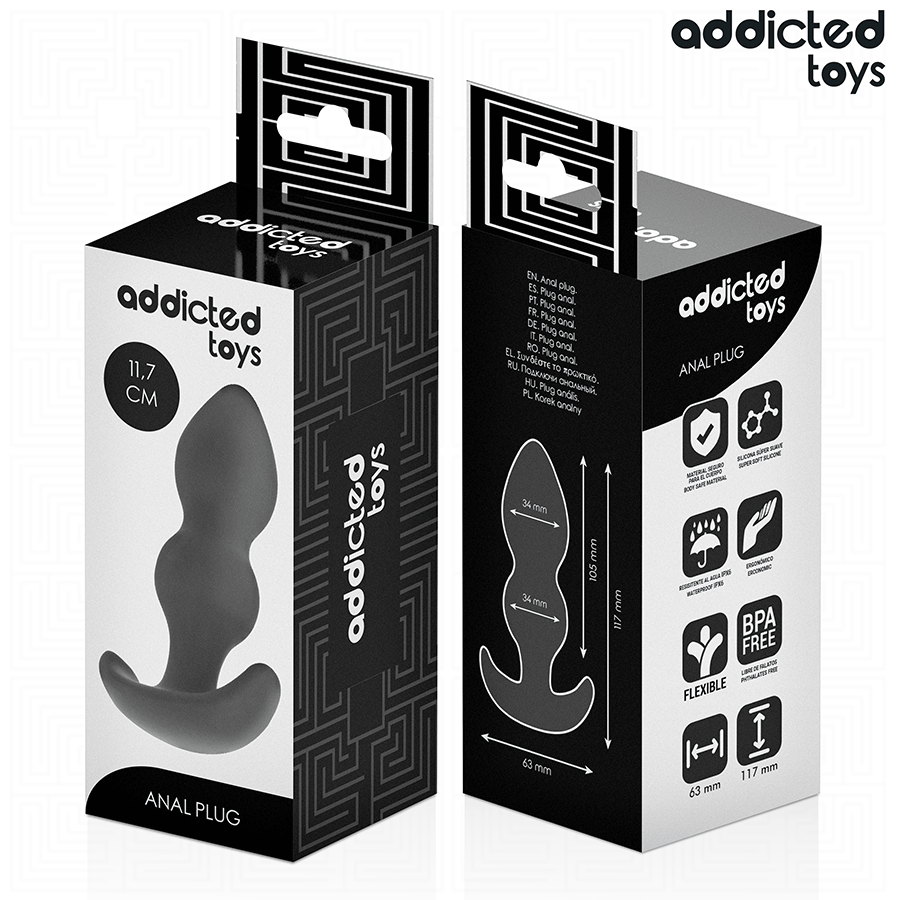 ADDICTED TOYS - TAPPO ANALE TAGLIA L 11,7 CM – Tappi anali – foto 7
