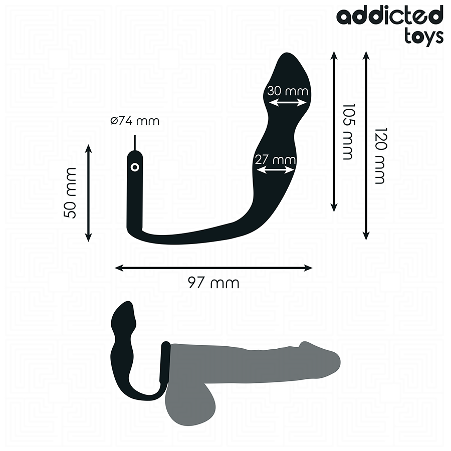 ADDICTED TOYS - PLUG ANALE CON ANELLO MODELLO 2 – Tappi anali – foto 4