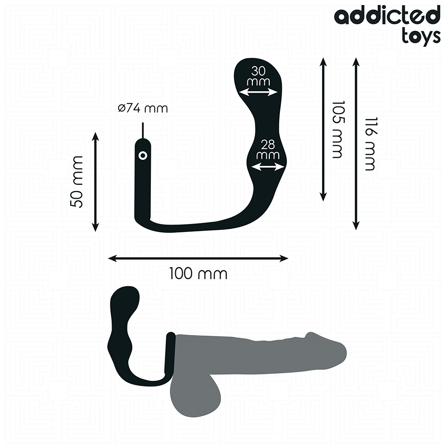ADDICTED TOYS - PLUG ANALE CON ANELLO MODELLO 3 – Tappi anali – foto 4