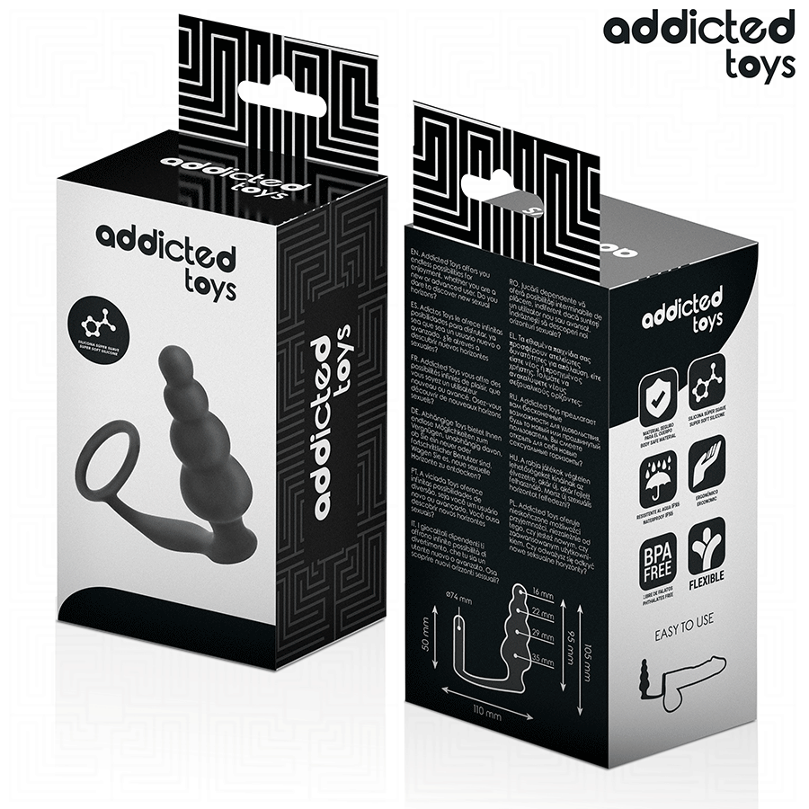 ADDICTED TOYS - PLUG ANALE CON ANELLO MODELLO 5 – Tappi anali – foto 6
