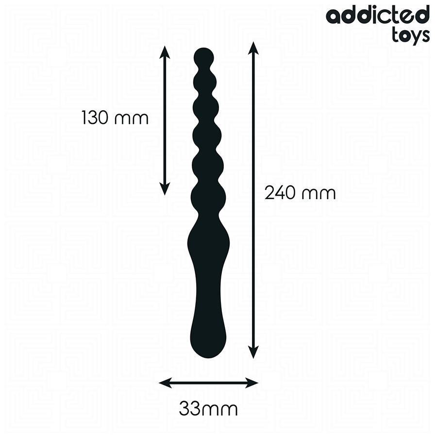 ADDICTED TOYS - MASSAGGIATORE ANALE 24 CM – Tappi anali – foto 5