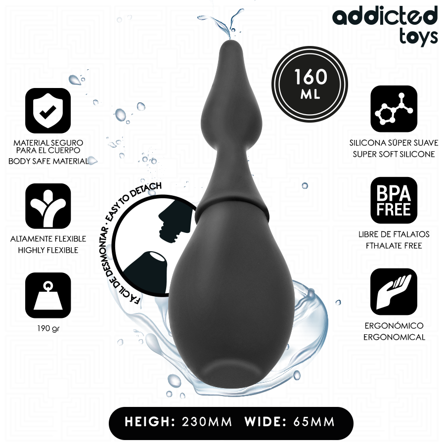 ADDICTED TOYS - DETERGENTE DA VIAGGIO MODELLO 1 – Doccia anale