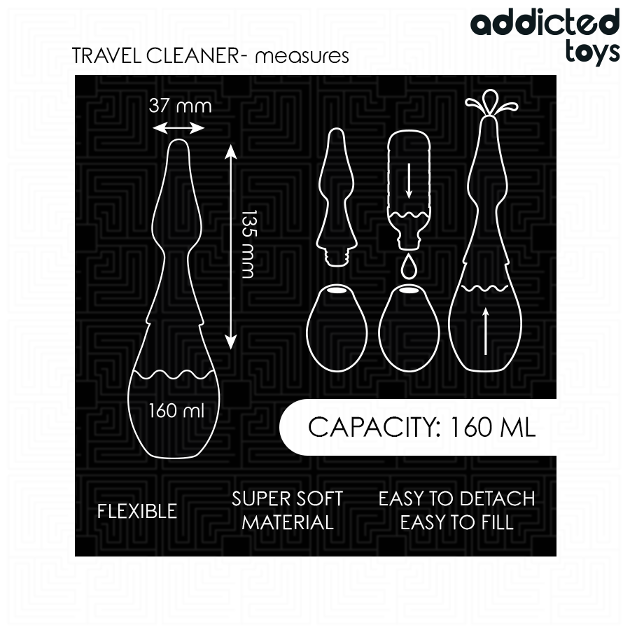ADDICTED TOYS - DETERGENTE DA VIAGGIO MODELLO 1 – Doccia anale – foto 5