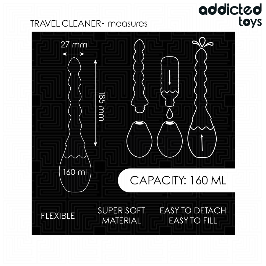 ADDICTED TOYS - DETERGENTE DA VIAGGIO MODELLO 2 – Doccia anale – foto 5
