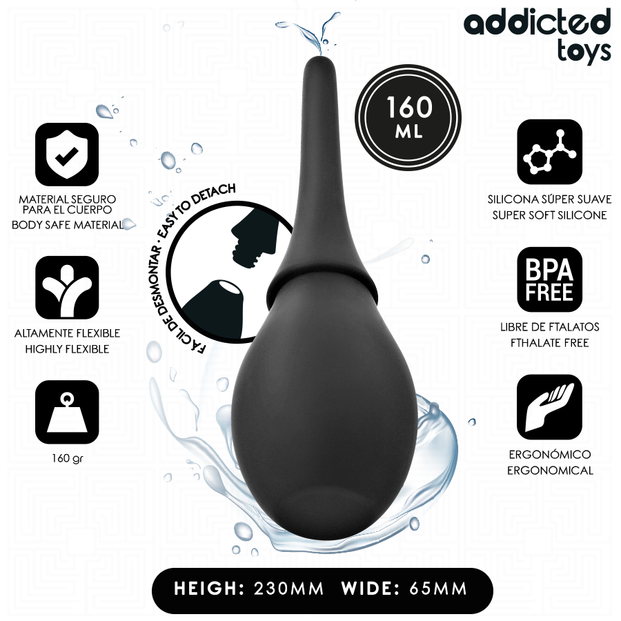 ADDICTED TOYS - DETERGENTE DA VIAGGIO MODELLO 3 – Doccia anale