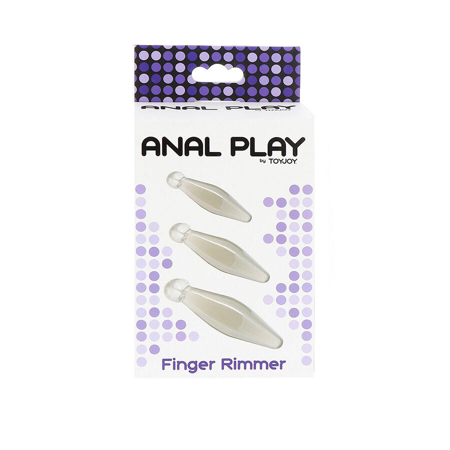 TOYJOY - GIOCO ANALE FINGER RIMMER 3 PEZZI TRASPARENTE – Perline anali – foto 3