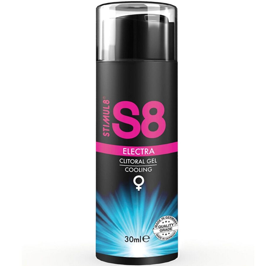STIMUL8 - S8 ELECTRA GEL STIMOLANTE CLITORIDE EFFETTO FREDDO 30 ML – Intensificatore dell'orgasmo