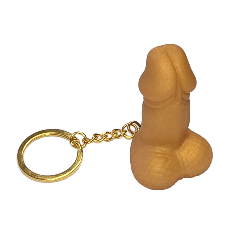 DIABLO PICANTE - PORTACHIAVI A FORMA DI PENE CON FISCHIO COLOR ORO – Articoli divertenti