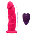 SILEXD - MODELLO PENE REALISTICO 2 ROSA + TELECOMANDO LRS 17 CM – Peni realistici