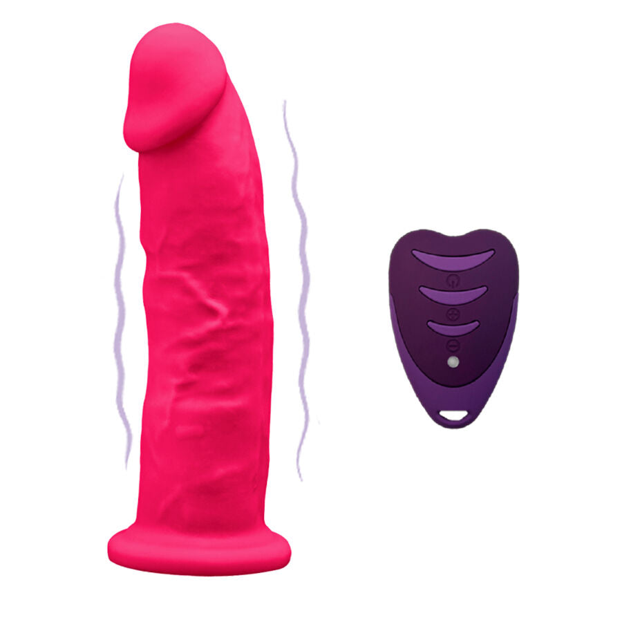 SILEXD - MODELLO PENE REALISTICO 2 ROSA + TELECOMANDO LRS 17 CM – Peni realistici