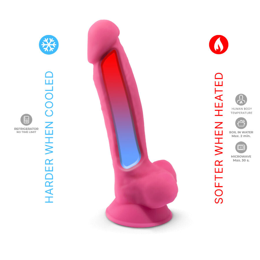 SILEXD - MODELLO 1 PENE REALISTICO SILICONE PREMIUM SILEXPAN ROSA FLUORESCENTE 17,5 CM – Peni realistici – foto 4