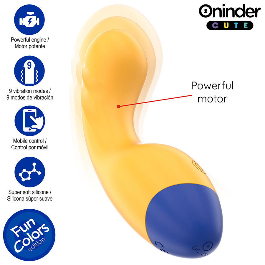 ONINDER CUTE - VIBRATORE PUNTO G LOVE BUDDY MASTER - APP GRATUITA IN TUTTO IL MONDO – Vibratori con APP – foto 4