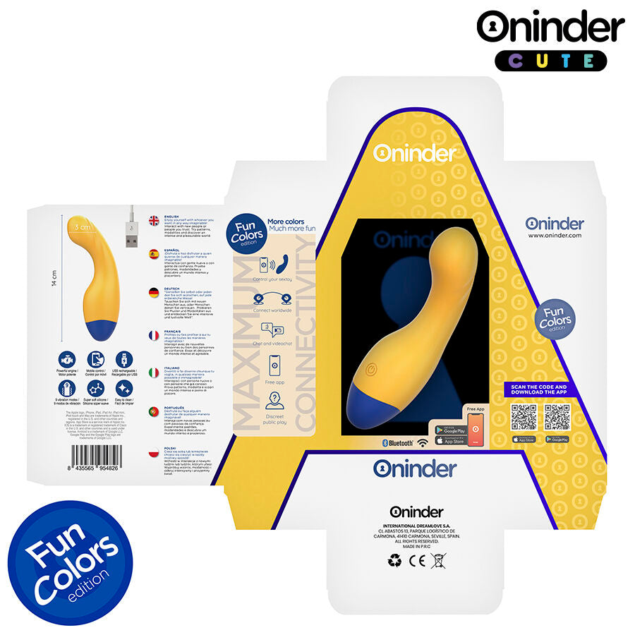 ONINDER CUTE - VIBRATORE PUNTO G LOVE BUDDY MASTER - APP GRATUITA IN TUTTO IL MONDO – Vibratori con APP – foto 5