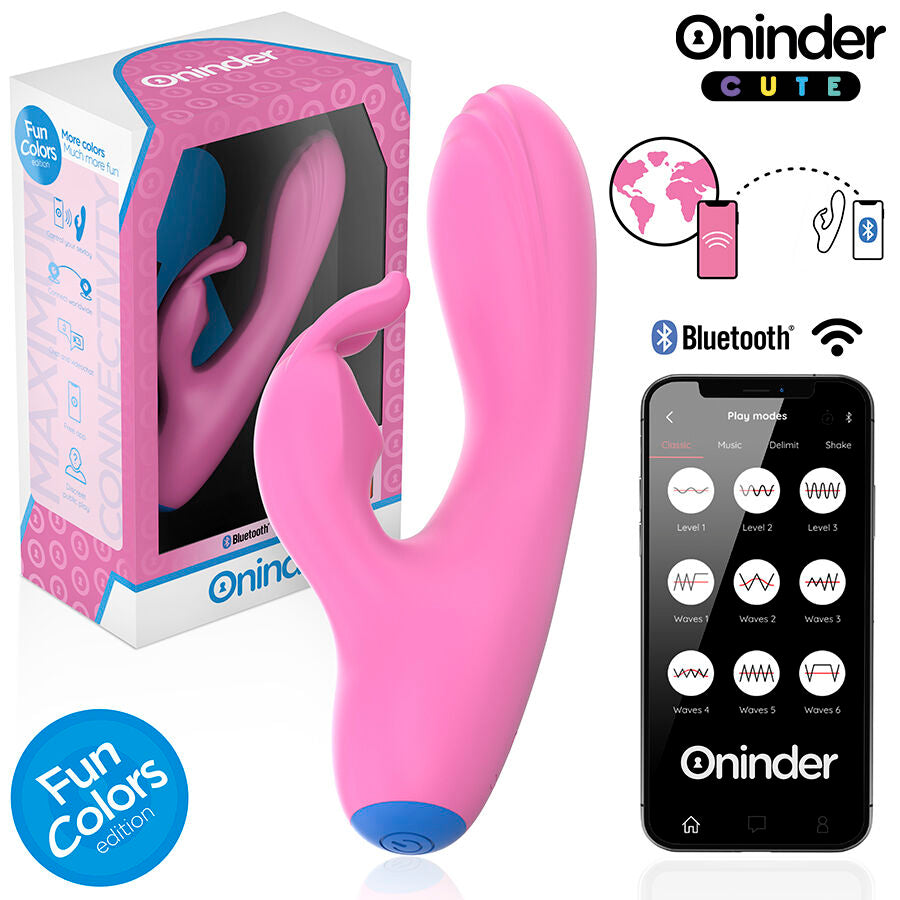 ONINDER CUTE - VIBRATORE CONIGLIETTO D'AMORE PER PUNTO G E CLITORIDE - APP GRATUITA IN TUTTO IL MONDO – Vibratori con APP