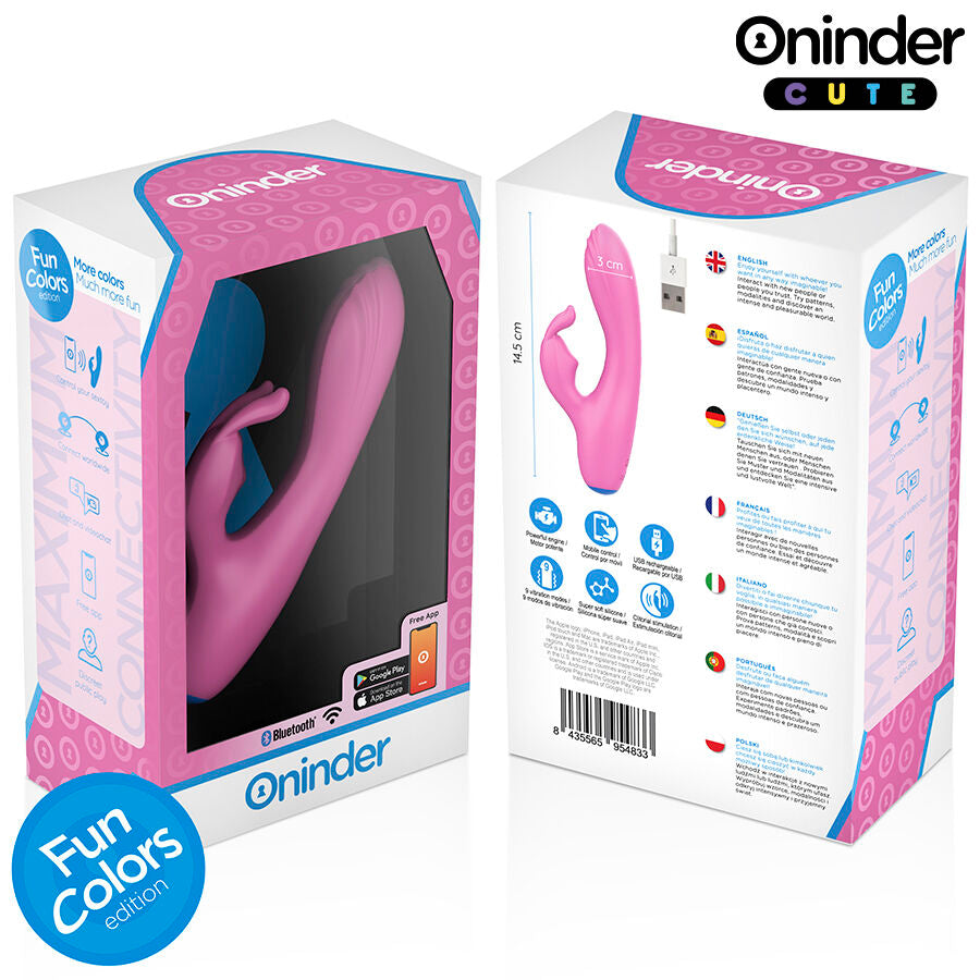 ONINDER CUTE - VIBRATORE CONIGLIETTO D'AMORE PER PUNTO G E CLITORIDE - APP GRATUITA IN TUTTO IL MONDO – Vibratori con APP – foto 8