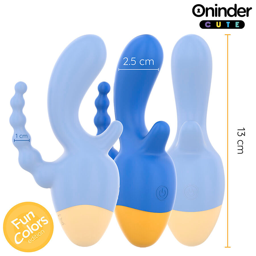 ONINDER CUTE - LOVE 3 SOME TRIPLO VIBRATORE - APP GRATUITA IN TUTTO IL MONDO – Vibratori con APP – foto 3
