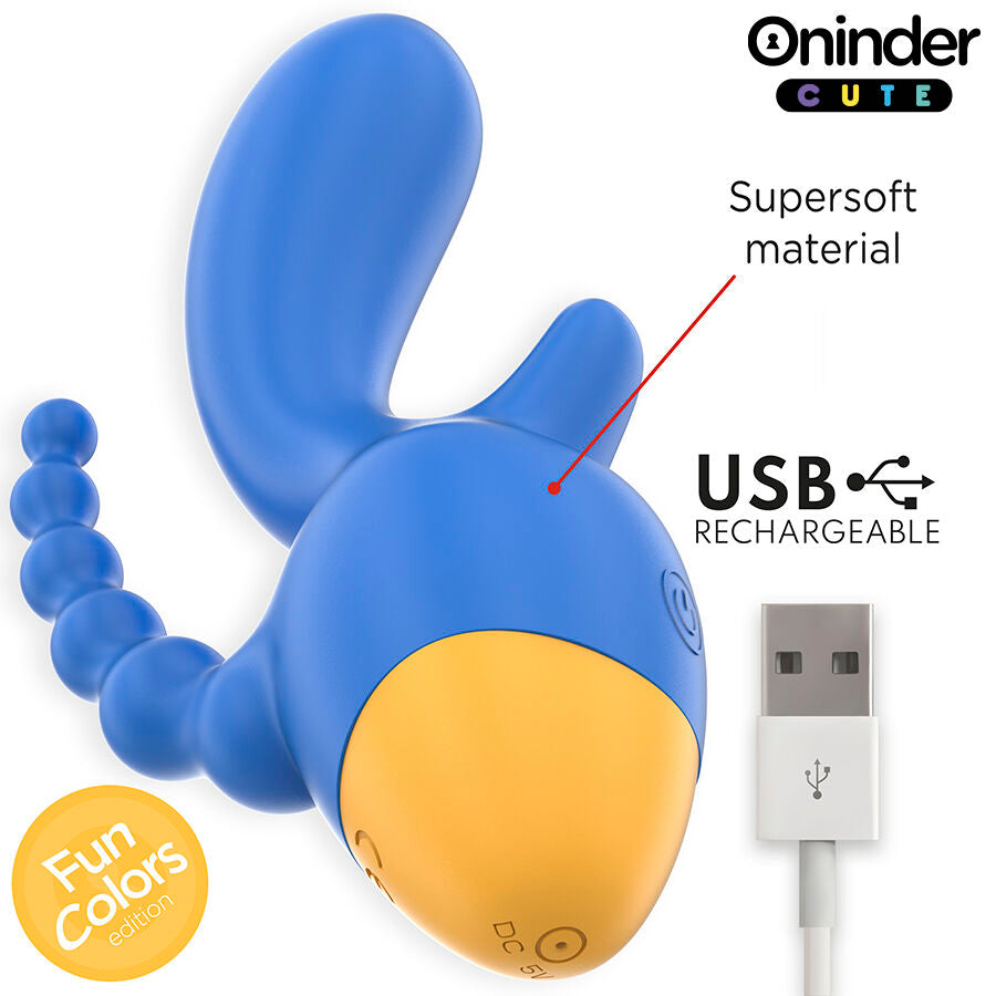 ONINDER CUTE - LOVE 3 SOME TRIPLO VIBRATORE - APP GRATUITA IN TUTTO IL MONDO – Vibratori con APP – foto 5