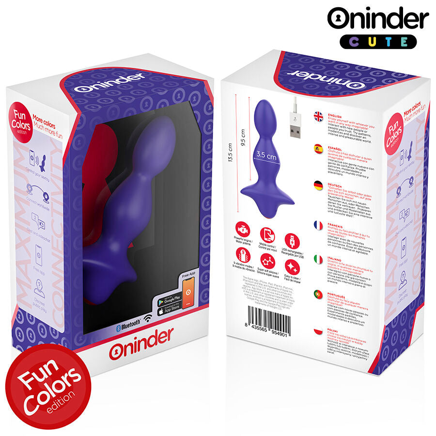 ONINDER CUTE - DILATATORE ANALE VIBRANTE LOVE BUTT - APP GRATUITA IN TUTTO IL MONDO – Tappi anali – foto 8