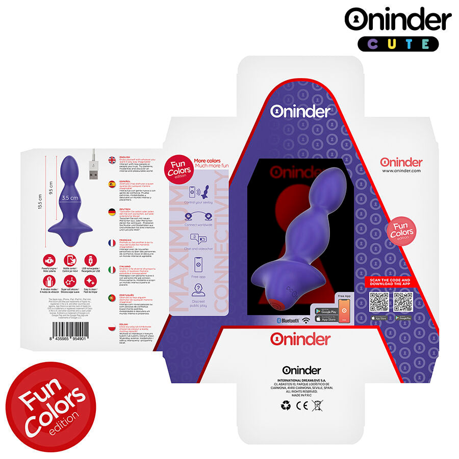 ONINDER CUTE - DILATATORE ANALE VIBRANTE LOVE BUTT - APP GRATUITA IN TUTTO IL MONDO – Tappi anali – foto 7