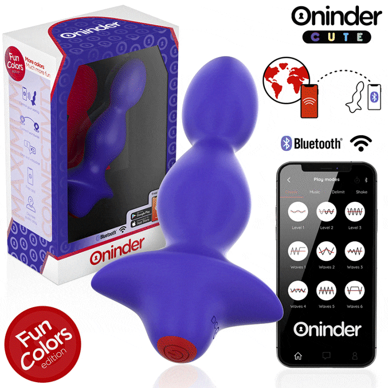 ONINDER CUTE - DILATATORE ANALE VIBRANTE LOVE BUTT - APP GRATUITA IN TUTTO IL MONDO – Tappi anali – foto 2