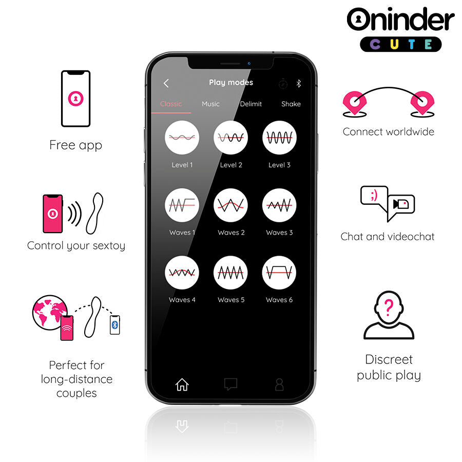 ONINDER CUTE - VIBRATORE PUNTO G LOVE BUDDY MASTER - APP GRATUITA IN TUTTO IL MONDO – Vibratori con APP – foto 3