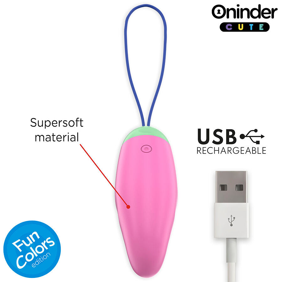 ONINDER CUTE - UOVO IN SILICONE VIBRANTE-ROTANTE A 360° PER AMARE IL PIACERE - APP GLOBALE GRATUITA – Uova vibranti – foto 7