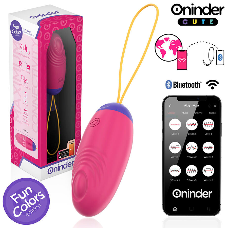 ONINDER CUTE - UOVO IN SILICONE CON VIBRO-ONDA E PIACERE - APP GLOBALE GRATUITA – Uova vibranti – foto 3