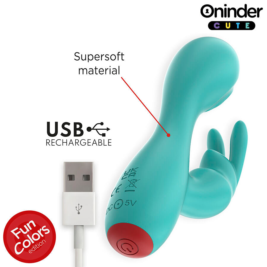ONINDER CUTE - VIBRATORE CLITORIDEO PUNTO G LOVE BUNNY - APP GRATUITA IN TUTTO IL MONDO – Vibratori con APP – foto 6