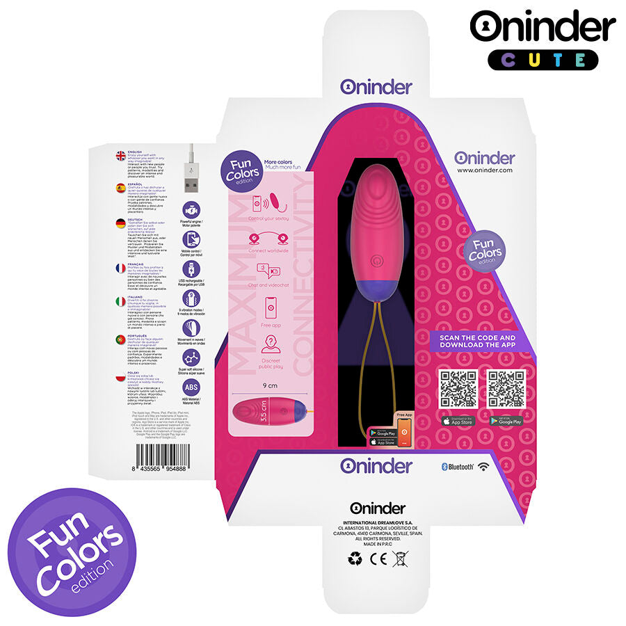ONINDER CUTE - UOVO IN SILICONE CON VIBRO-ONDA E PIACERE - APP GLOBALE GRATUITA – Uova vibranti – foto 8