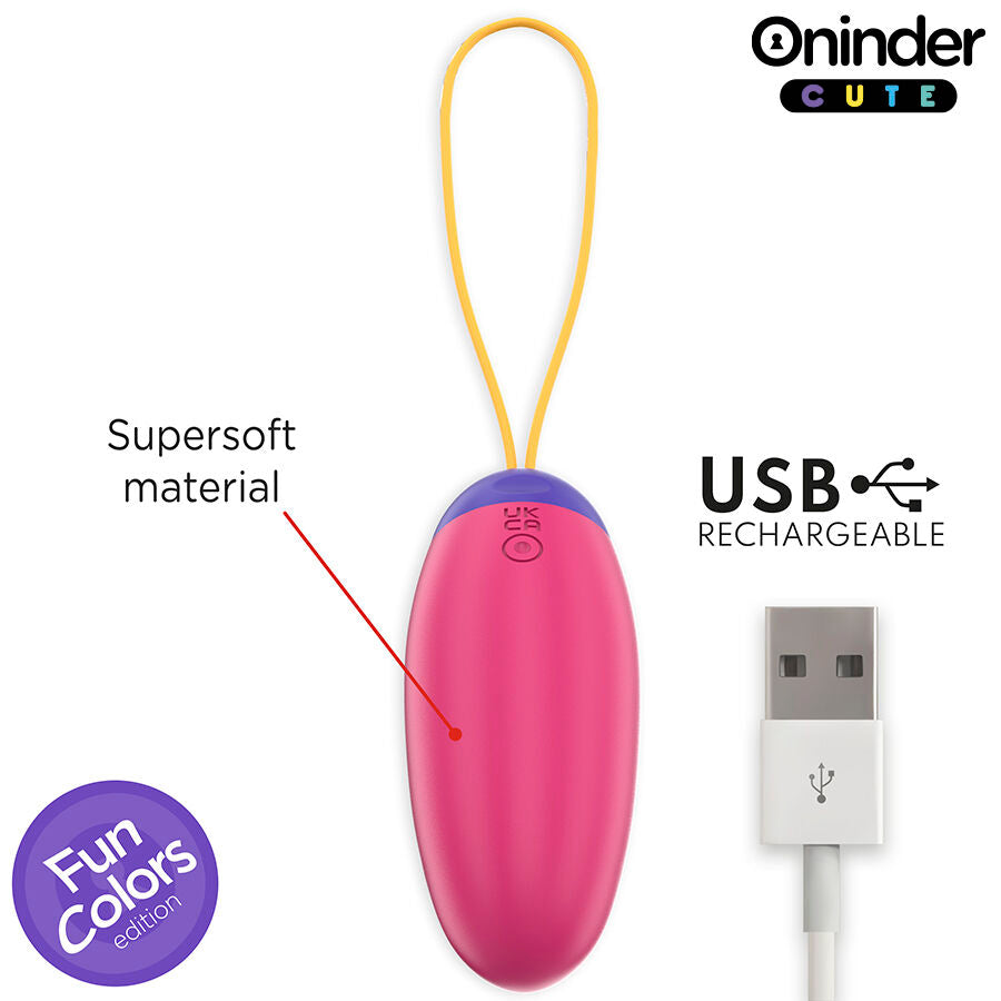ONINDER CUTE - UOVO IN SILICONE CON VIBRO-ONDA E PIACERE - APP GLOBALE GRATUITA – Uova vibranti – foto 7