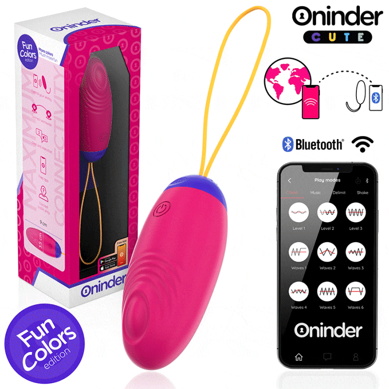 ONINDER CUTE - UOVO IN SILICONE CON VIBRO-ONDA E PIACERE - APP GLOBALE GRATUITA – Uova vibranti – foto 2