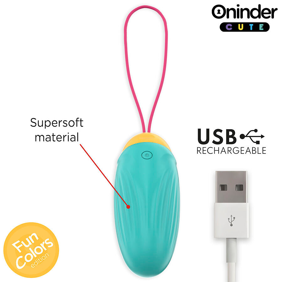 ONINDER CUTE - UOVO VIBRANTE LOVE PLEASURE - GEMME ROTANTI IN SILICONE - APP GLOBALE GRATUITA – Uova vibranti – foto 7