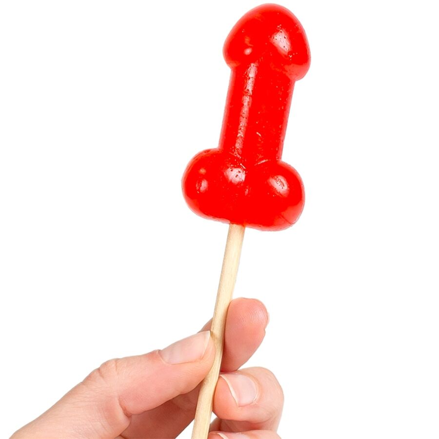 SECRETPLAY - LECCA-LECCA A FORMA DI PENE DI CARAMELLA ALLA CILIEGIA CON EFFETTO CALORE PICCANTE – Dolcetti divertenti – foto 2
