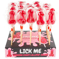 SECRETPLAY - LECCA-LECCA A FORMA DI PENE DI CARAMELLE ALLA CILIEGIA CON EFFETTO CALORE PICCANTE (40 UNITÀ) – Dolcetti divertenti