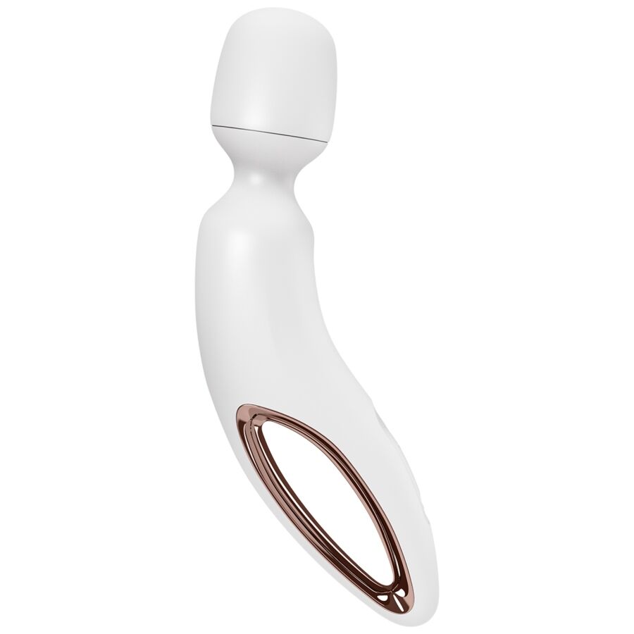 SATISFYER - BACCHETTA ERLAND MASSAGGIATORE VIBRANTE BIANCO – Vibratore WAND – foto 3