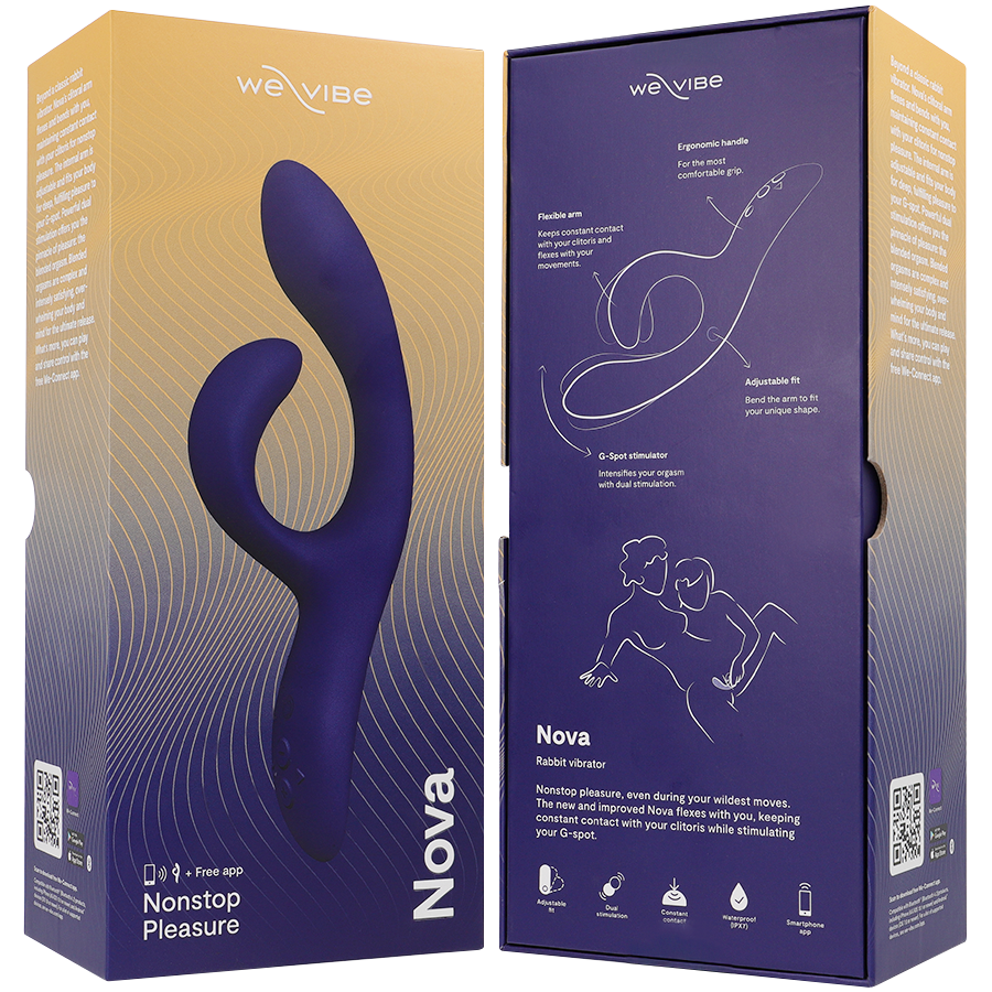WE-VIBE - VIBRATORE NOVA 3 RABBIT BLU NOTTE – Vibratori con APP – foto 7