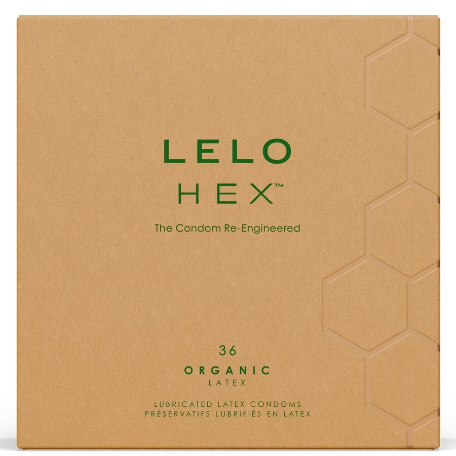 LELO - PRESERVATIVI ORGANICI HEX CONFEZIONE DA 36 UNITÀ – Scatole da 30 a 288