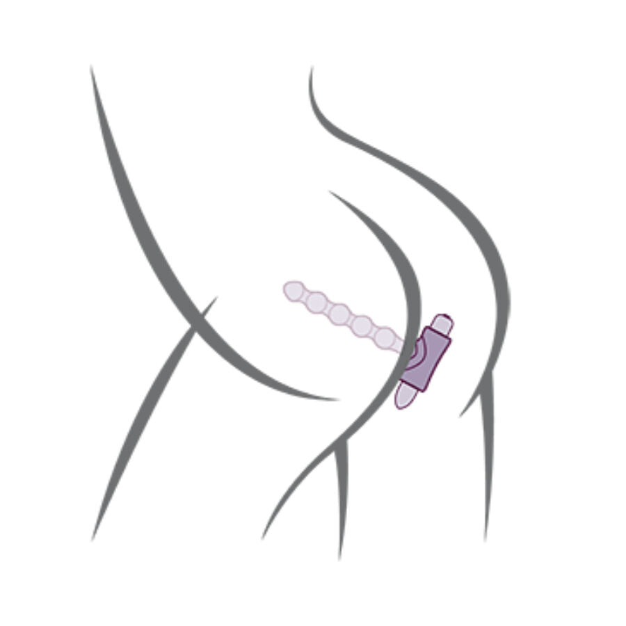 ROCKS-OFF - PETITE SENSATIONS PEARLS PLUG ANALE VIBRATORE NERO – Tappi anali – foto 6