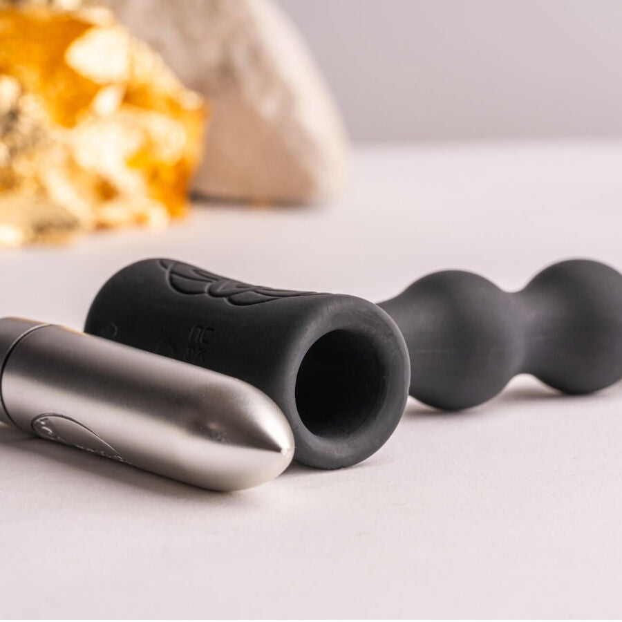 ROCKS-OFF - PETITE SENSATIONS PEARLS PLUG ANALE VIBRATORE NERO – Tappi anali – foto 5