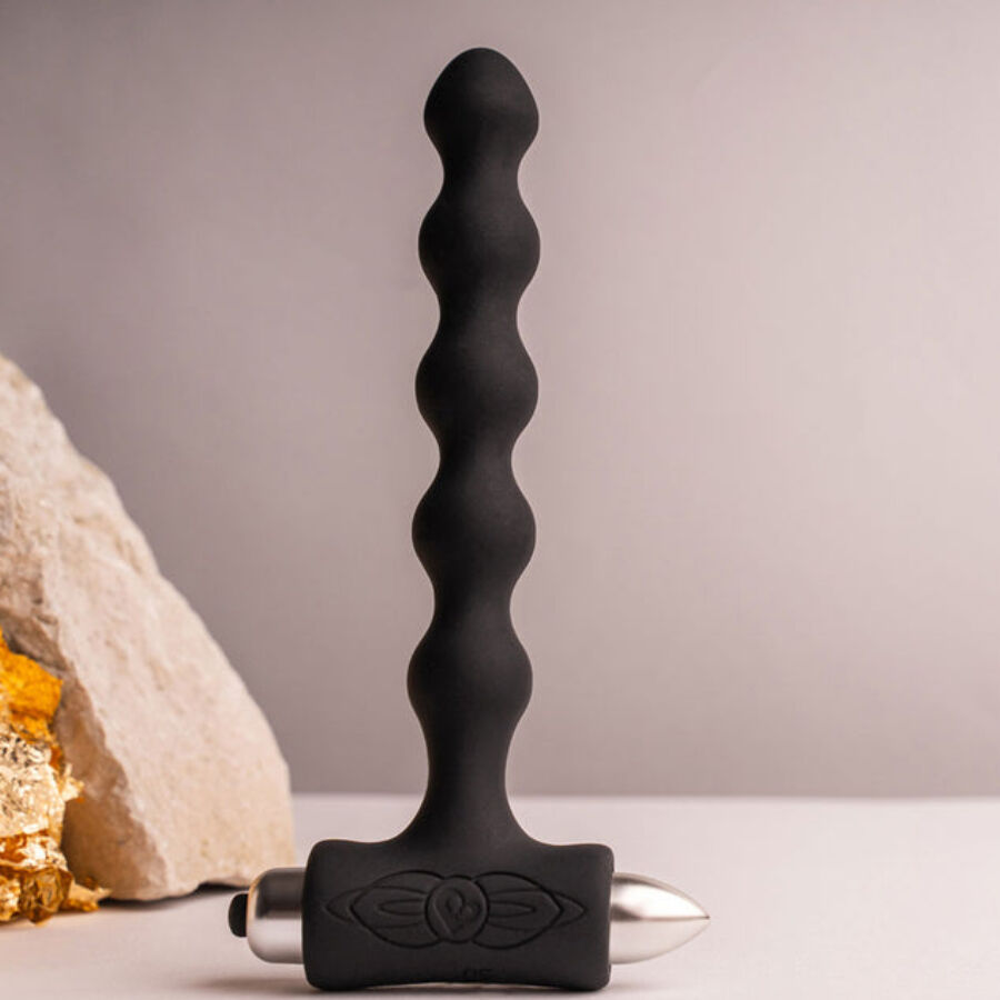 ROCKS-OFF - PETITE SENSATIONS PEARLS PLUG ANALE VIBRATORE NERO – Tappi anali – foto 9